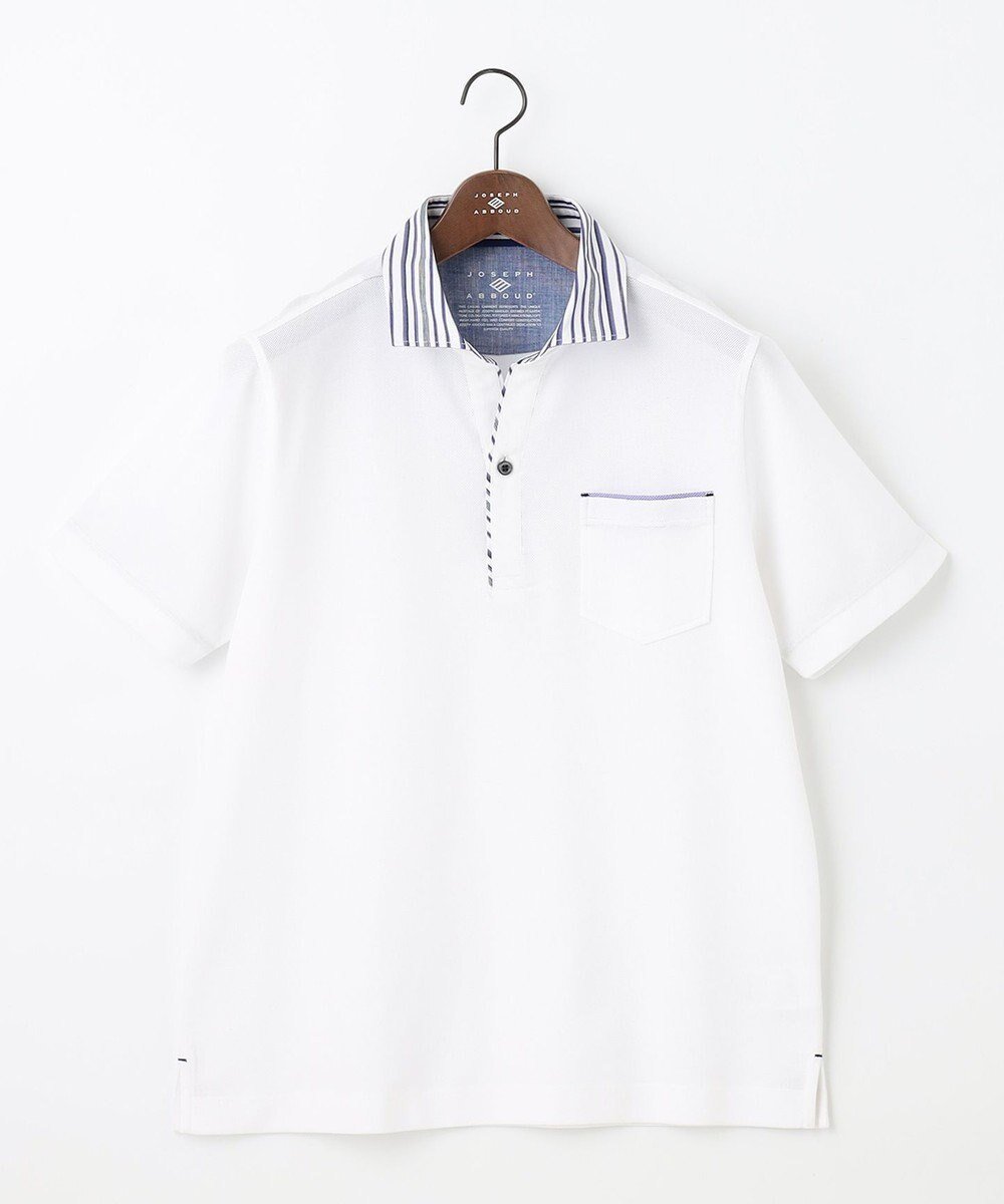 【ジョセフ アブード/JOSEPH ABBOUD / MEN】の【ギフトでも人気!オーガニックコットン使用】ダディ ポロシャツ インテリア・キッズ・メンズ・レディースファッション・服の通販 founy(ファニー) 　ファッション　Fashion　メンズファッション　Fashion for Men　トップス・カットソー　Cut & Sew Tops　メンズシャツ　Shirts　ポロシャツ / きれいめカジュアルスタイル　Polo Shirts　アロハ　Aloha　春　Spring　吸水　Absorbent, Quick-Dry　スキッパー　Skipper, Open Collar　人気　Popular, Best Seller　ポロシャツ　Polo Shirt, Collared Tee　半袖　Short Sleeve, Half Sleeve　リネン　Linen, Linen Fabric　リーフ　Leaf, Botanical Leaf　S/S・春夏　SS, Spring/Summer, Warm Season　おすすめ　Recommended / Our Picks　夏　Summer　ギフト プレゼント　Gift / Present　ホワイト系|ID: prp329100004433154 ipo3291000000032990502