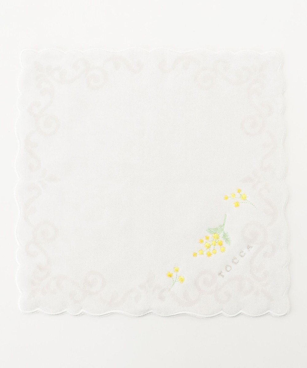 【トッカ/TOCCA】のELEGANT YELLOW BOUQUET TOWELCHIEF タオルハンカチ インテリア・キッズ・メンズ・レディースファッション・服の通販 founy(ファニー) 　ファッション　Fashion　レディースファッション　Fashion for Women　ミニ財布・二つ折り財布　Wallets & Card Cases　おすすめ　Recommended / Our Picks　タオル　Towel, Bath Towel　ハンカチ　Handkerchief, Hanky　ハンド　Hand, Handmade　財布　Wallet, Purse　ホワイト系|ID: prp329100004433892 ipo3291000000035794293