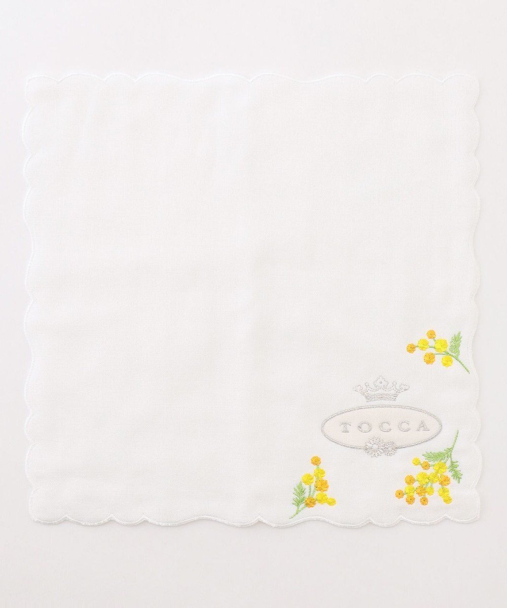 【トッカ/TOCCA】のAIRY YELLOW PEARL HANDKERCHIEF ハンカチ インテリア・キッズ・メンズ・レディースファッション・服の通販 founy(ファニー) 　ファッション　Fashion　レディースファッション　WOMEN　財布　Wallets　NEW・新作・新着・新入荷　New Arrivals　おすすめ　Recommend　タオル　Towel　ハンカチ　Handkerchief　ハンド　Hand　財布　Wallet　ホワイト系|ID: prp329100004433899 ipo3291000000030972018