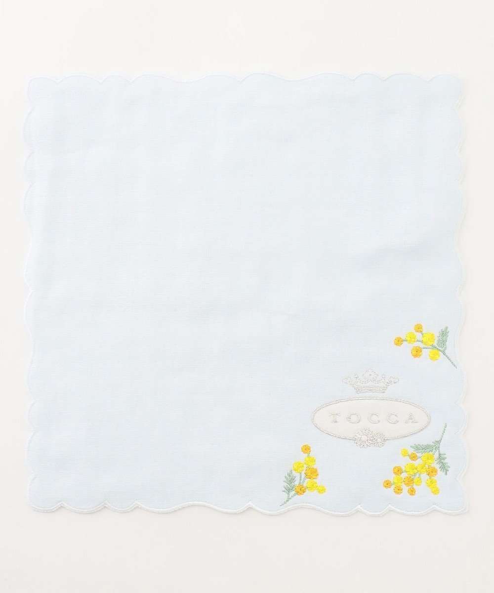 【トッカ/TOCCA】のAIRY YELLOW PEARL HANDKERCHIEF ハンカチ インテリア・キッズ・メンズ・レディースファッション・服の通販 founy(ファニー) 　ファッション　Fashion　レディースファッション　Fashion for Women　ミニ財布・二つ折り財布　Wallets & Card Cases　おすすめ　Recommended / Our Picks　タオル　Towel, Bath Towel　ハンカチ　Handkerchief, Hanky　ハンド　Hand, Handmade　財布　Wallet, Purse　スカイブルー系|ID: prp329100004433899 ipo3291000000033499886