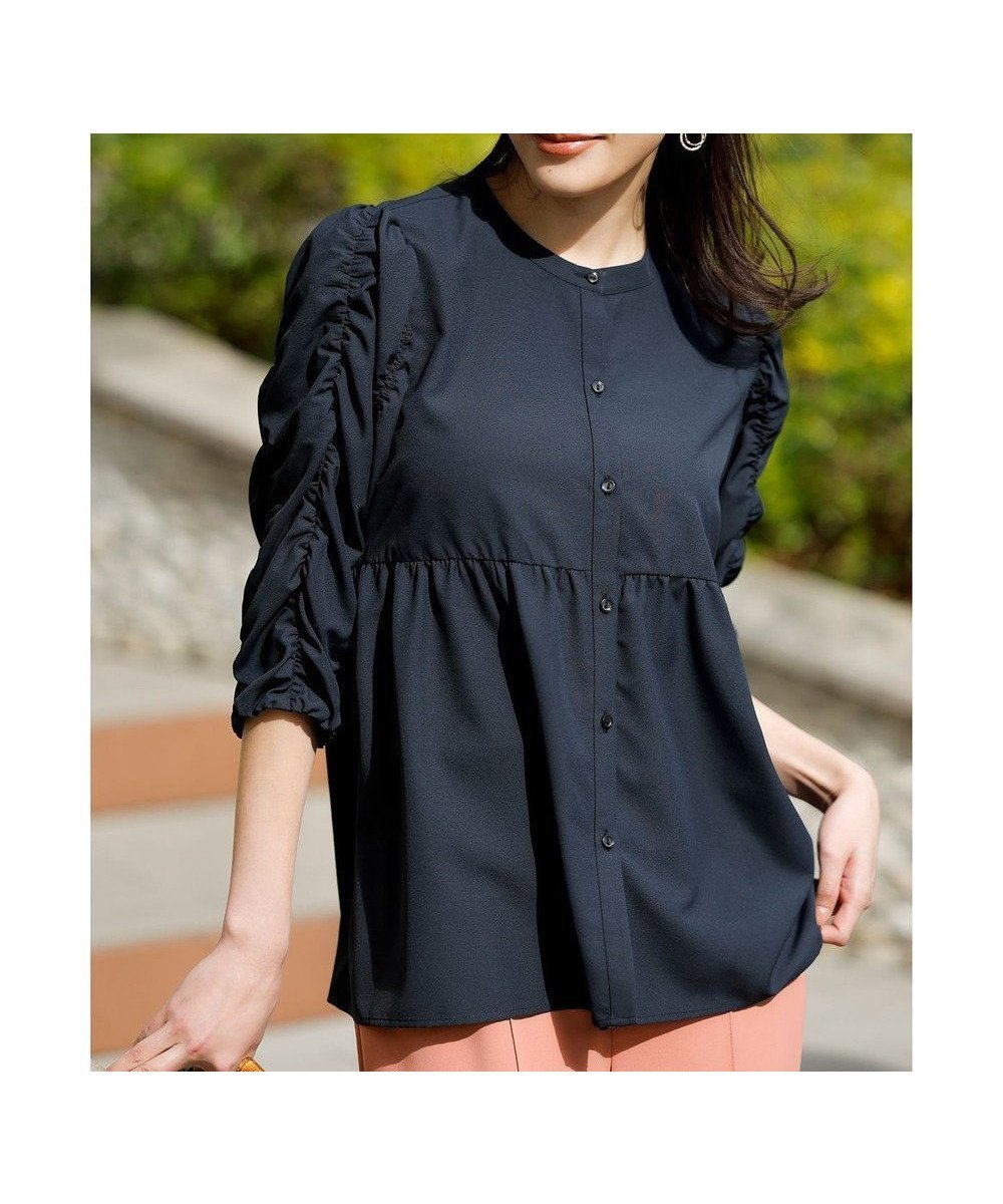 【エニィ スィス/any SiS】の【洗える】ギャザースリーブ ブラウス 人気、トレンドファッション・服の通販 founy(ファニー) 　ファッション　Fashion　レディースファッション　WOMEN　トップス・カットソー　Tops/Tshirt　シャツ/ブラウス　Shirts/Blouses　ウォッシャブル　Washable　春　Spring　洗える　Washable　ギャザー　Gather　ジャケット　Jacket　スリーブ　Sleeve　デニム　Denim　ペプラム　Peplum　冬　Winter　S/S・春夏　Ss・Spring/Summer　おすすめ　Recommend　夏　Summer　NEW・新作・新着・新入荷　New Arrivals　 other-1|ID: prp329100004433912 ipo3291000000031965346