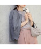 【ティアクラッセ/Tiaclasse】の【小倉優子さん着用】【洗える】ピンタックノーカラージャケット グレー|ID: prp329100004433953 ipo3291000000031089019