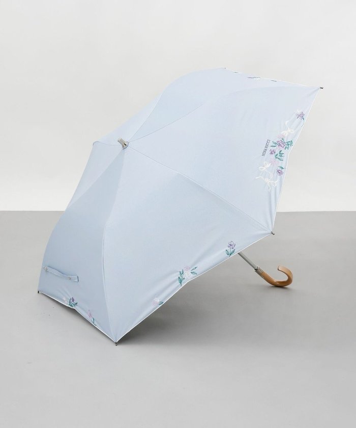 【アウロラ/AURORA】のNINA RICCI(ニナリッチ)花柄刺繍晴雨兼用パラソル(折りたたみ傘) インテリア・キッズ・メンズ・レディースファッション・服の通販 founy(ファニー) https://founy.com/ ファッション Fashion レディースファッション WOMEN 傘 / レイングッズ Umbrellas/Rainwear 傘 Umbrella サマー Summer ショート Short フラワー Flower 日傘 Parasol ランダム Random リボン Ribbon ロマンティック Romantic ギフト プレゼント Gift Present |ID: prp329100004433978 ipo3291000000031926515
