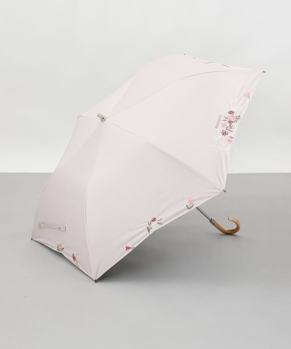 【アウロラ/AURORA】のNINA RICCI(ニナリッチ)花柄刺繍晴雨兼用パラソル(折りたたみ傘) インテリア・キッズ・メンズ・レディースファッション・服の通販 founy(ファニー) 　ファッション　Fashion　レディースファッション　WOMEN　傘 / レイングッズ　Umbrellas/Rainwear　傘　Umbrella　サマー　Summer　ショート　Short　フラワー　Flower　日傘　Parasol　ランダム　Random　リボン　Ribbon　ロマンティック　Romantic　ギフト プレゼント　Gift Present　ピンク|ID: prp329100004433978 ipo3291000000031926518