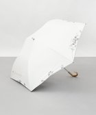 【アウロラ/AURORA】のNINA RICCI(ニナリッチ)花柄刺繍晴雨兼用パラソル(折りたたみ傘) オフホワイト|ID: prp329100004433978 ipo3291000000031926519