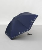 【アウロラ/AURORA】のNINA RICCI(ニナリッチ)花柄刺繍晴雨兼用パラソル(折りたたみ傘) ネイビー|ID: prp329100004433980 ipo3291000000031926522