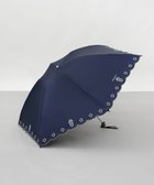【アウロラ/AURORA】のNINA RICCI(ニナリッチ)花柄刺繍晴雨兼用パラソル(折りたたみ傘) ネイビー|ID: prp329100004433980 ipo3291000000032551609
