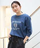 【エニィファム/any FAM】の【洗濯機可/UVケア】カレッジコラボトレーナー ネイビー×オフ刺繍|ID: prp329100004434009 ipo3291000000032661377