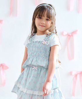 【エニファム/any FAM / KIDS】 フラワー×リボン ビスチェ付きTシャツ人気、トレンドファッション・服の通販 founy(ファニー) ファッション Fashion キッズファッション KIDS トップス・カットソー Tops/Tees/Kids NEW・新作・新着・新入荷 New Arrivals カットソー Cut And Sew チャーム Charm トレンド Trend ビスチェ Bustier フラワー Flower プリント Print ポケット Pocket リボン Ribbon ワンポイント One Point 夏 Summer 春 Spring S/S・春夏 Ss・Spring/Summer |ID:prp329100004434838