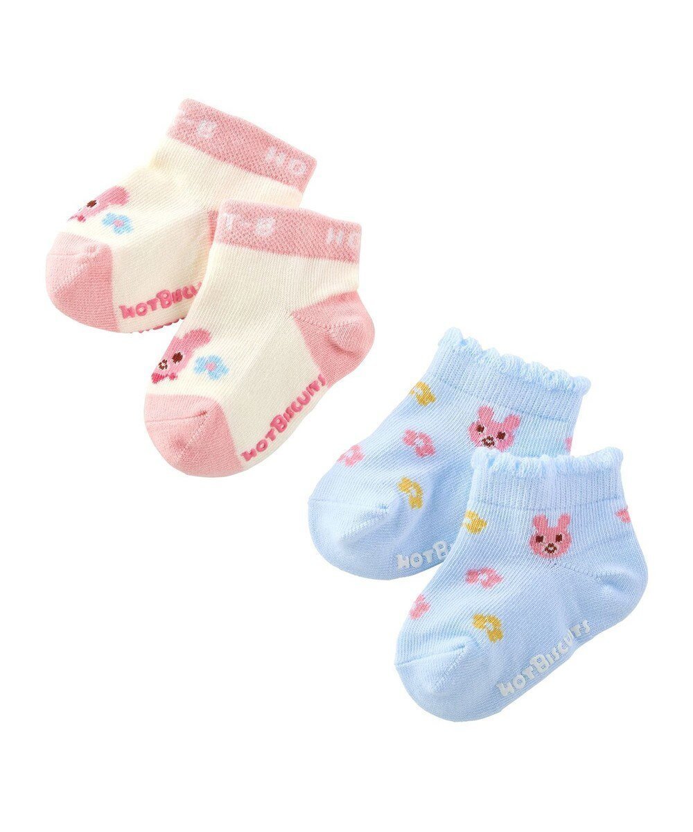 【ミキハウスホットビスケッツ/MIKI HOUSE HOT BISCUITS / KIDS】の【9-19cm / 靴下2足セット】ローカット ソックスパック2足セット インテリア・キッズ・メンズ・レディースファッション・服の通販 founy(ファニー) 　ファッション　Fashion　キッズファッション　Fashion for Kids　ソックス　Socks, Hosiery　ベビー　Baby, Babywear　A/W・秋冬　Autumn/Winter　S/S・春夏　SS, Spring/Summer, Warm Season　おすすめ　Recommended / Our Picks　夏　Summer　ギフト プレゼント　Gift / Present　ピンク|ID: prp329100004434911 ipo3291000000032465267