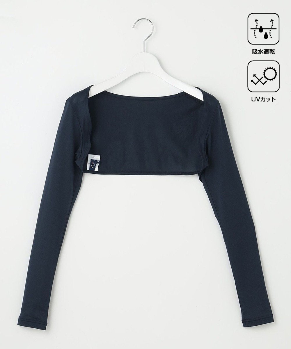 【23区 ゴルフ/NIJYUSANKU GOLF】のズレ知らずで快適に対策【UVケア】【吸水速乾】UVボレロ インテリア・キッズ・メンズ・レディースファッション・服の通販 founy(ファニー) 　ファッション　Fashion　レディースファッション　Fashion for Women　アウター　Coat / Outerwear Collection　ボレロ・ショート丈ジャケット / ドレス羽織りに　Boleros & Short Jackets　スポーツウェア　Functional & Stylish Sportswear　フィットネス用品・トレーニングアクセサリー　Fitness Accessories / Sports Gear / Exercise Equipment　インナー　Innerwear　ゴルフ　Golf　ストレッチ　Stretch, Stretchy Fabric　スポーツ　Sports, Activewear　ボレロ　Bolero, Short Cardigan　ポロシャツ　Polo Shirt, Collared Tee　モックネック　Mock Neck, Short Turtleneck　半袖　Short Sleeve, Half Sleeve　吸水　Absorbent, Quick-Dry　春　Spring　秋　Autumn　ネイビー系|ID: prp329100004436015 ipo3291000000034253763