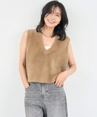 【アンフィーロ 自由区/UNFILO】のナイロンシャギー ベスト [NEW]キャメル|ID: prp329100004436087 ipo3291000000033833723