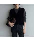 【アンフィーロ 自由区/UNFILO】のナイロンシャギー ベスト ブラック|ID: prp329100004436087 ipo3291000000033833725