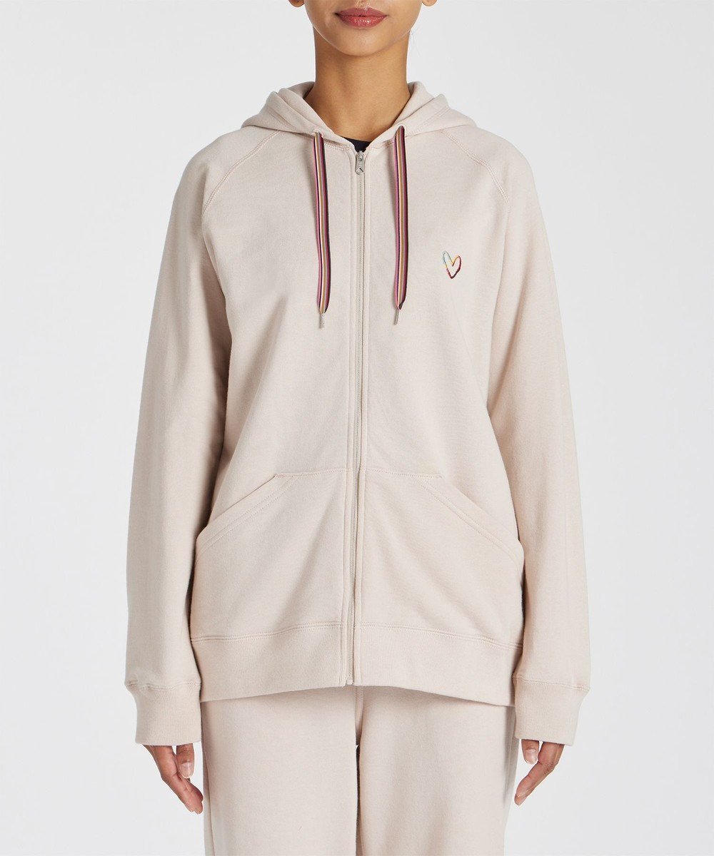 【ポール スミス/Paul Smith】のスワールハート フーデッドパーカ インテリア・キッズ・メンズ・レディースファッション・服の通販 founy(ファニー) 　ファッション　Fashion　レディースファッション　WOMEN　トップス・カットソー　Tops/Tshirt　パーカ　Sweats　おすすめ　Recommend　カラフル　Colorful　ストライプ　Stripe　セットアップ　Set Up　パジャマ　Pajamas　ライトベージュ|ID: prp329100004436733 ipo3291000000031926114