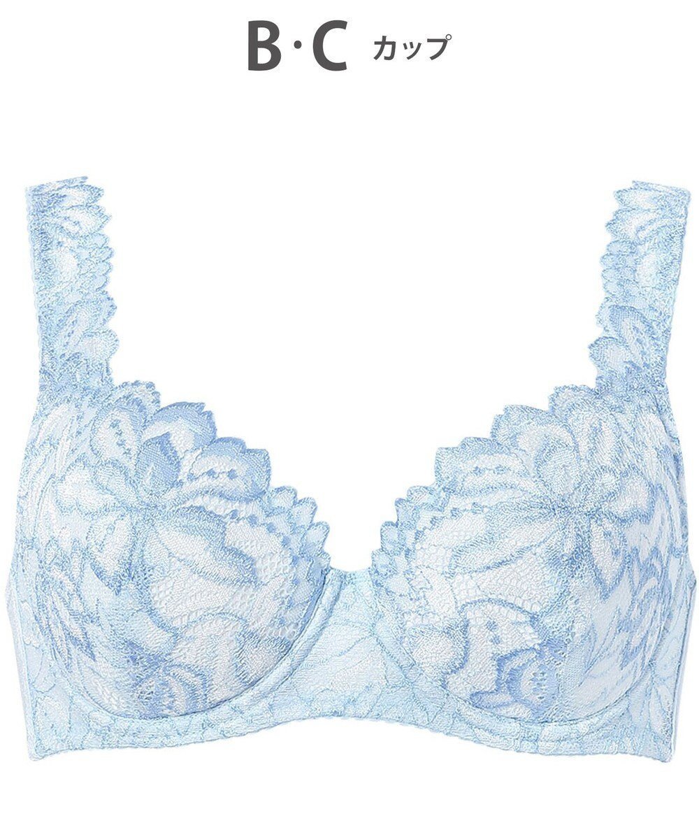 【ウィング/Wing】のブラジャー Wing Lesiage 包みこむようなフィット感 安定感のあるつけごこち 肩にくいこみにくい ブラ PB3010 ウイング/ワコール インテリア・キッズ・メンズ・レディースファッション・服の通販 founy(ファニー) 　ファッション　Fashion　レディースファッション　Ladies' Fashion Online　アンダー　Under　パール　Pearl　フィット　Fit　ブラジャー　Bra　ラップ　Wrap　レース　Race　ワイヤー　Wire　エレガント 上品　Elegant　再入荷　Restock/Back In Stock/Re Arrival　定番　Standard　グレイッシュブルー|ID: prp329100004436878 ipo3291000000032588148