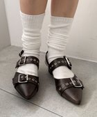 【ウィゴー/WEGO】のハトメベルトポインテッドシューズ 人気、トレンドファッション・服の通販 founy(ファニー) ファッション Fashion レディースファッション WOMEN ベルト Belts シューズ Shoes シルバー Silver シンプル Simple スマホ Smartphone トレンド Trend thumbnail ブラウンその他|ID: prp329100004436883 ipo3291000000031845380