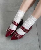 【ウィゴー/WEGO】のハトメベルトポインテッドシューズ 人気、トレンドファッション・服の通販 founy(ファニー) ファッション Fashion レディースファッション WOMEN ベルト Belts シューズ Shoes シルバー Silver シンプル Simple スマホ Smartphone トレンド Trend thumbnail レッドその他|ID: prp329100004436883 ipo3291000000031845384
