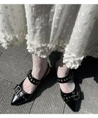 【ウィゴー/WEGO】のハトメベルトポインテッドシューズ 人気、トレンドファッション・服の通販 founy(ファニー) ファッション Fashion レディースファッション WOMEN ベルト Belts シューズ Shoes シルバー Silver シンプル Simple スマホ Smartphone トレンド Trend thumbnail ブラック|ID: prp329100004436883 ipo3291000000031845397