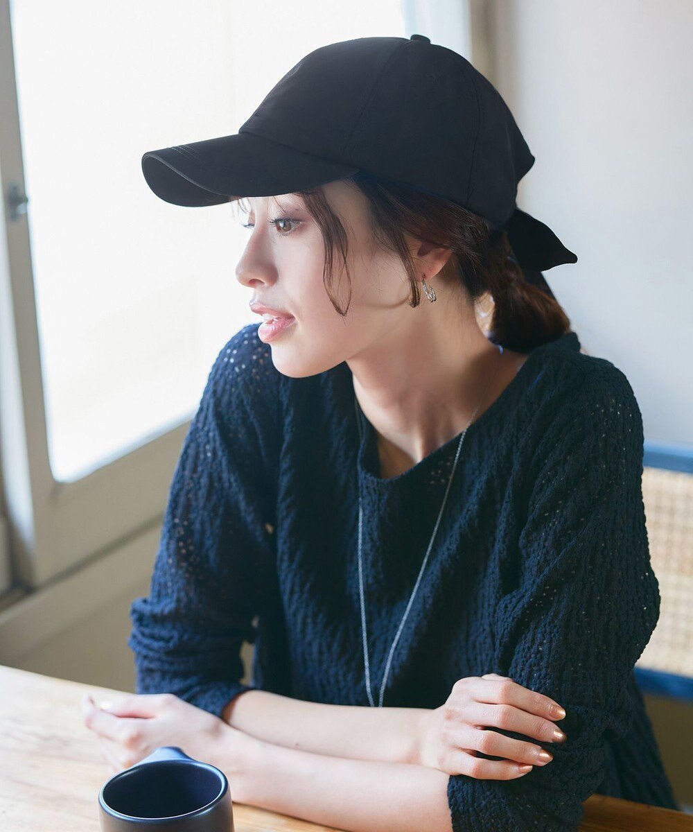 【ティアクラッセ/Tiaclasse】の【小倉優子さん着用】ジャガードリボンキャップ/リボンキャップ インテリア・キッズ・メンズ・レディースファッション・服の通販 founy(ファニー) 　ファッション　Fashion　レディースファッション　WOMEN　帽子　Hats　アクセサリー　Accessories　キャップ　Cap　シューズ　Shoes　チュニック　Tunic　ベーシック　Basic　リボン　Ribbon　再入荷　Restock/Back In Stock/Re Arrival　帽子　Hat　NEW・新作・新着・新入荷　New Arrivals　ブラック|ID: prp329100004436903 ipo3291000000031576961