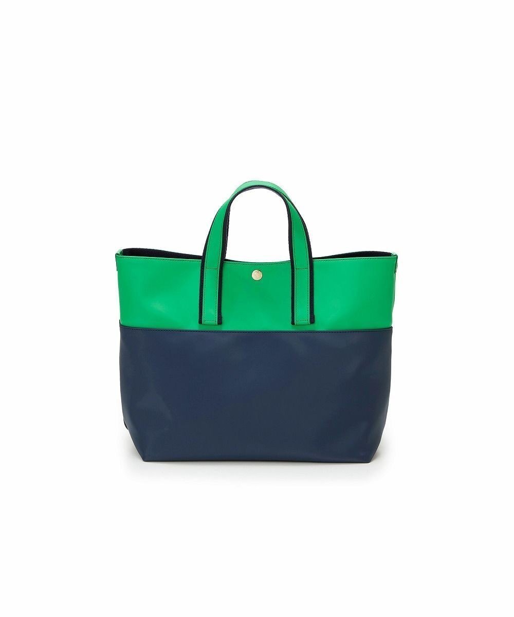 【トプカピ/TOPKAPI】の【Breath TOPKAPI】Bright ブライト カラーブロック A4 トートバッグ インテリア・キッズ・メンズ・レディースファッション・服の通販 founy(ファニー) 　ファッション　Fashion　レディースファッション　Fashion for Women　バッグ　Bags　サテン　Satin, Glossy Fabric　フラップ　Flap, Flap Pocket　ブライト　Bright, Shiny　ブロック　Block, Solid Block Pattern　ポケット　Pocket, Pocket Detail　軽量　Lightweight, Ultra Light　グリーン|ID: prp329100004436981 ipo3291000000032687555