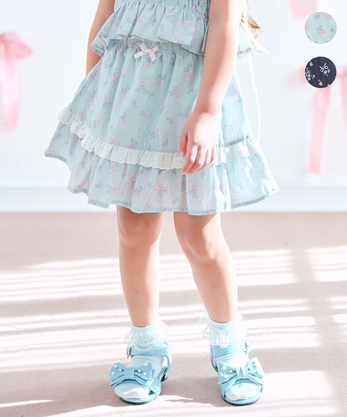 【エニィ/ANY / KIDS】のフラワー×リボン スカパン インテリア・キッズ・メンズ・レディースファッション・服の通販 founy(ファニー) https://founy.com/ ファッション Fashion キッズファッション Fashion for Kids インナー Innerwear トレンド Trend, Trending Now ビスチェ Bustier, Corset Top フラワー Flower, Floral プリント Print, Printed Pattern ポケット Pocket, Pocket Detail リボン Ribbon, Bow レース Lace, Lace Fabric 夏 Summer 春 Spring S/S・春夏 SS, Spring/Summer, Warm Season |ID: prp329100004437931 ipo3291000000033629299