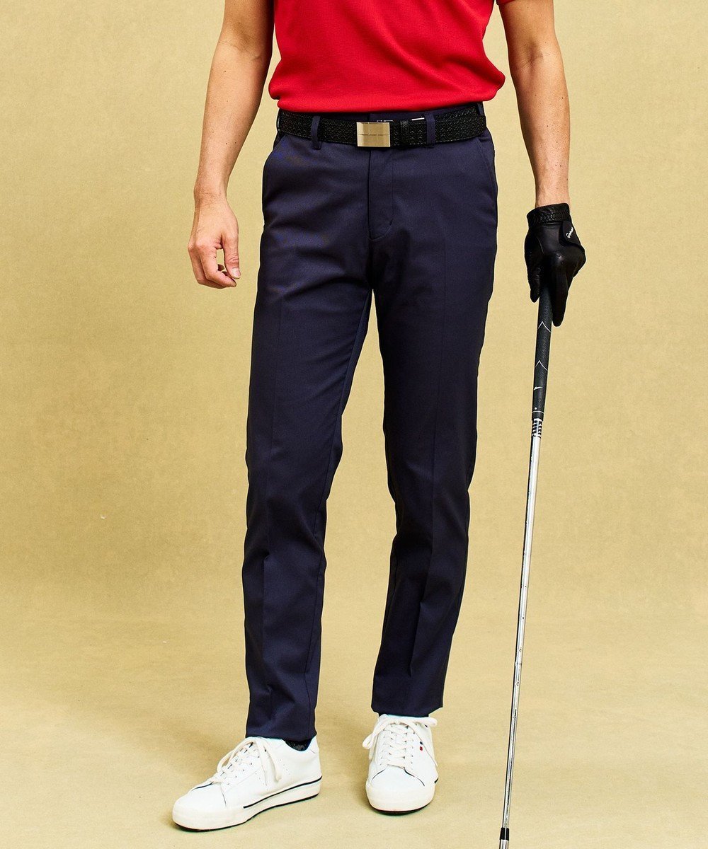 【23区 ゴルフ/23区GOLF / MEN】の【MEN】ウエストにジャストフィット ウエストムーブ パンツ 選べる5色展開 インテリア・キッズ・メンズ・レディースファッション・服の通販 founy(ファニー) 　ファッション　Fashion　メンズファッション　Fashion for Men　ボトムス　Bottoms　イエロー　Yellow　春　Spring　シンプル　Simple, Minimal　スマホ　Smartphone, Mobile Device　パターン　Pattern, Design Print　フィット　Fit, Slim Fit　ベーシック　Basic, Essential　ボトム　Bottoms, Lower Wear　ポケット　Pocket, Pocket Detail　S/S・春夏　SS, Spring/Summer, Warm Season　夏　Summer　ゴルフ　Golf　ネイビー系|ID: prp329100004437942 ipo3291000000035598541