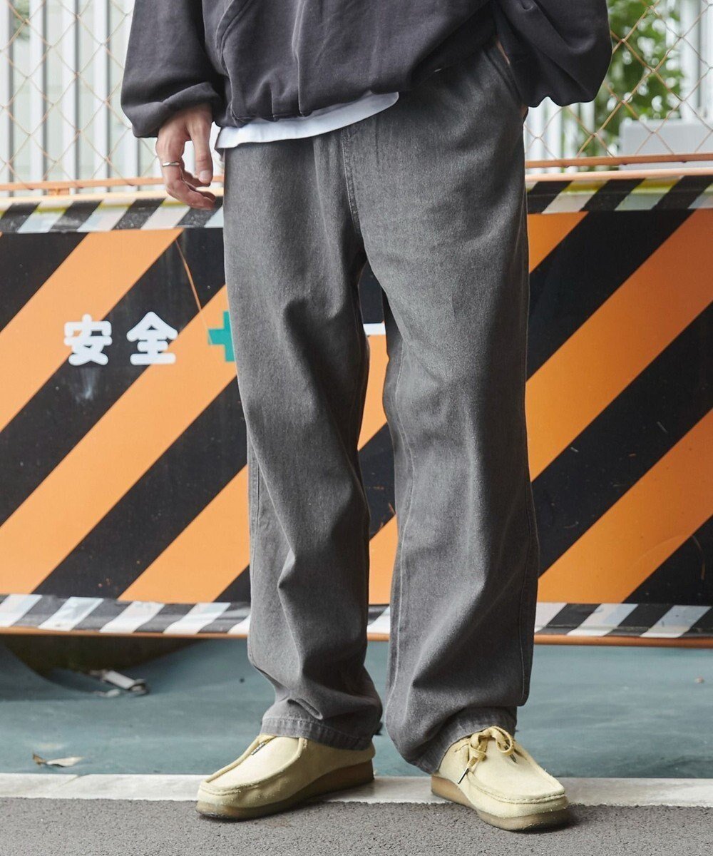 【ウィゴー/WEGO】の【ユニセックス着用ITEM/ウエストゴム/SMLサイズ展開】デニムイージーストレートパンツ2 インテリア・キッズ・メンズ・レディースファッション・服の通販 founy(ファニー) 　ファッション　Fashion　レディースファッション　WOMEN　パンツ　Pants　デニムパンツ　Denim Pants　春　Spring　秋　Autumn/Fall　シンプル　Simple　ストレート　Straight　スマホ　Smartphone　デニム　Denim　トレンド　Trend　定番　Standard　ビッグ　Big　フィット　Fit　半袖　Short Sleeve　モヘア　Mohair　ルーズ　Loose　冬　Winter　A/W・秋冬　Aw・Autumn/Winter・Fw・Fall-Winter　S/S・春夏　Ss・Spring/Summer　再入荷　Restock/Back In Stock/Re Arrival　プチプライス・低価格　Affordable　おすすめ　Recommend　夏　Summer　グレー|ID: prp329100004437944 ipo3291000000030997263