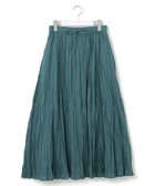 【ジェイプレスヨークストリート/J.PRESS YORK STREET】の【WOMEN】クリンクルフレアギャザー スカート グリーン系|ID: prp329100004438039 ipo3291000000032209708
