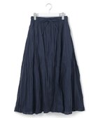 【ジェイプレスヨークストリート/J.PRESS YORK STREET】の【WOMEN】クリンクルフレアギャザー スカート ネイビー系|ID: prp329100004438039 ipo3291000000032209710