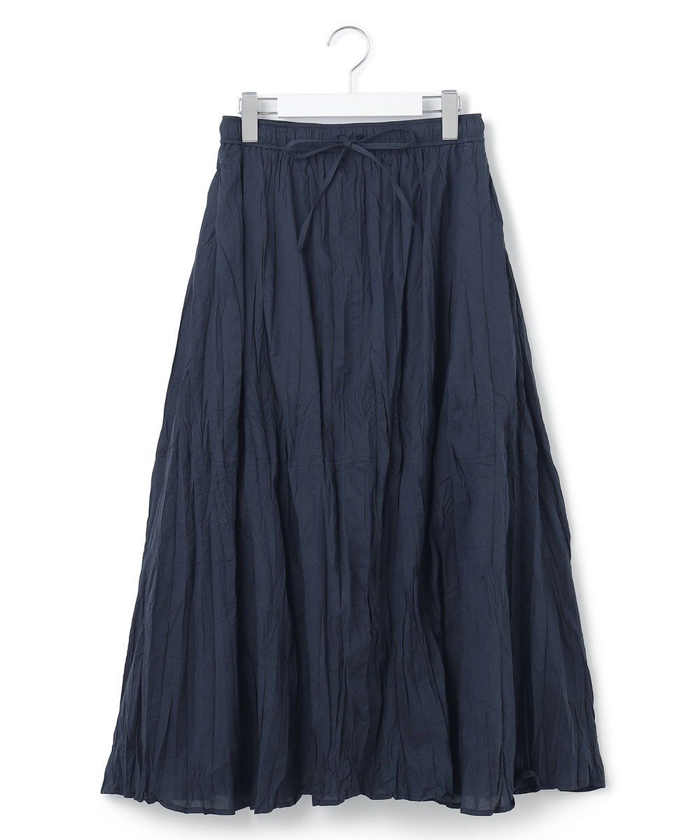 【ジェイプレスヨークストリート/J.PRESS YORK STREET】の【WOMEN】クリンクルフレアギャザー スカート インテリア・キッズ・メンズ・レディースファッション・服の通販 founy(ファニー) 　ファッション　Fashion　レディースファッション　Ladies' Fashion Online　スカート　Skirt　春　Spring　ショート　Short　S/S・春夏　Ss・Spring/Summer　おすすめ　Recommend　夏　Summer　旅行　Travel　エレガント 上品　Elegant　ネイビー系|ID: prp329100004438039 ipo3291000000032209710
