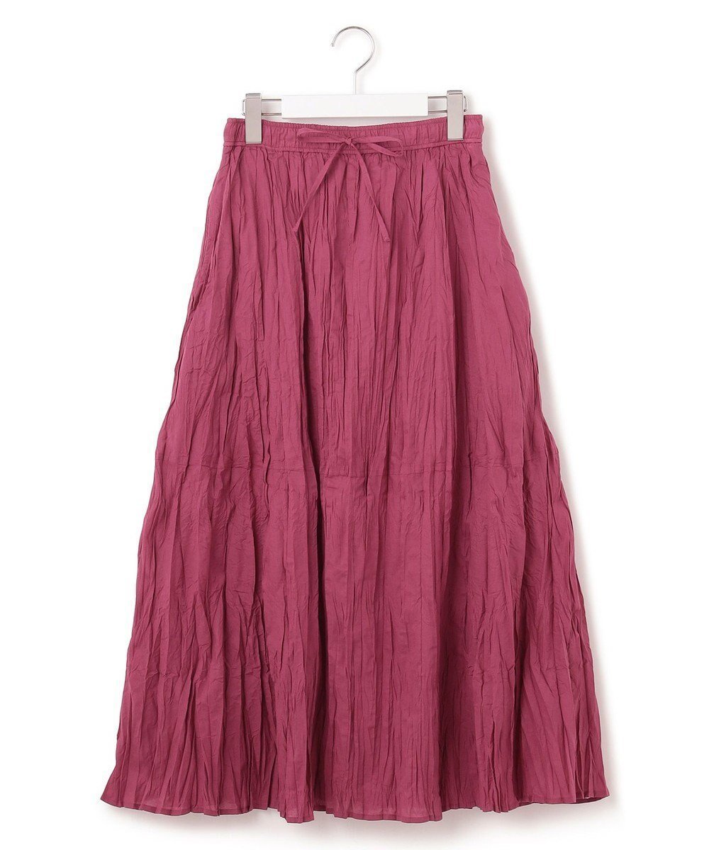 【ジェイプレスヨークストリート/J.PRESS YORK STREET】の【WOMEN】クリンクルフレアギャザー スカート インテリア・キッズ・メンズ・レディースファッション・服の通販 founy(ファニー) 　ファッション　Fashion　レディースファッション　Ladies' Fashion Online　スカート　Skirt　春　Spring　ショート　Short　S/S・春夏　Ss・Spring/Summer　おすすめ　Recommend　夏　Summer　旅行　Travel　エレガント 上品　Elegant　パープル系|ID: prp329100004438039 ipo3291000000032209711
