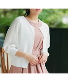 【ティアクラッセ/Tiaclasse】の【洗える】パフスリーブコンビカーディガン オフホワイト|ID: prp329100004438052 ipo3291000000031942261