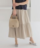 【ジェイ プレス/J.PRESS】の【洗える】シャンブレーツイル ティアード スカート ベージュ系|ID: prp329100004438251 ipo3291000000032649972