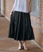 【ジェイ プレス/J.PRESS】の【洗える】シャンブレーツイル ティアード スカート ブラウン系|ID: prp329100004438251 ipo3291000000032649973