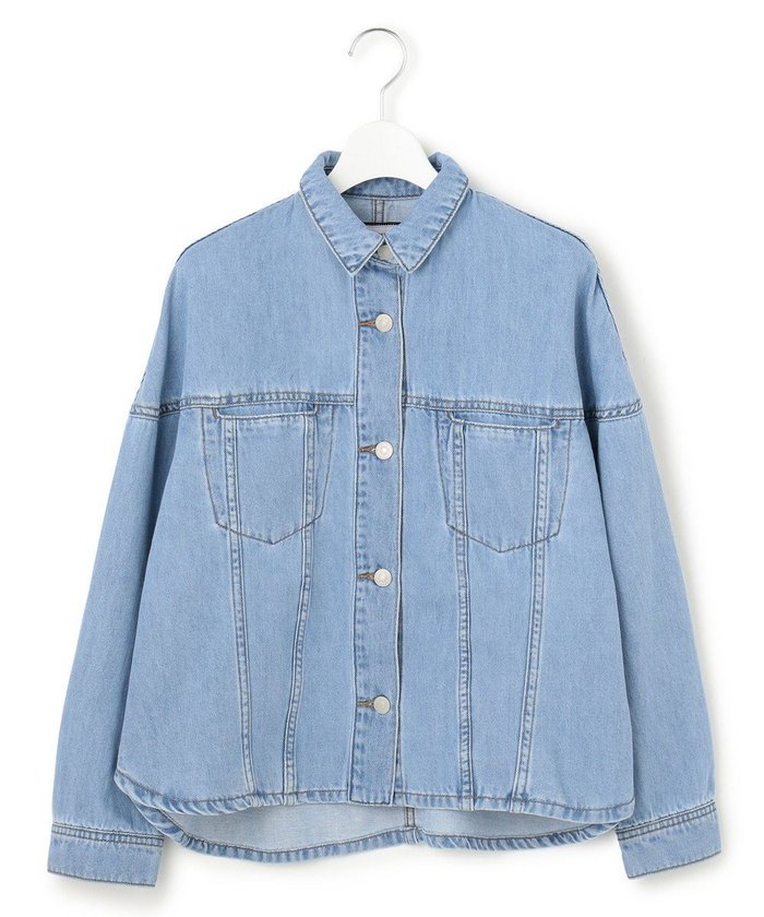 【ジェイプレスヨークストリート/J.PRESS YORK STREET】の【WOMEN】ソフトワイドデニム シャツジャケット インテリア・キッズ・メンズ・レディースファッション・服の通販 founy(ファニー) https://founy.com/ ファッション Fashion レディースファッション WOMEN アウター Coat Outerwear ジャケット Jackets デニムジャケット Denim Jackets おすすめ Recommend ジャケット Jacket スラックス Slacks タイトスカート Tight Skirt デニム Denim ミックス Mix ヨーク Yoke 夏 Summer 春 Spring S/S・春夏 Ss・Spring/Summer |ID: prp329100004438288 ipo3291000000031792094