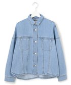 【ジェイプレスヨークストリート/J.PRESS YORK STREET】の【WOMEN】ソフトワイドデニム シャツジャケット ダルブルー系|ID: prp329100004438288 ipo3291000000031792095
