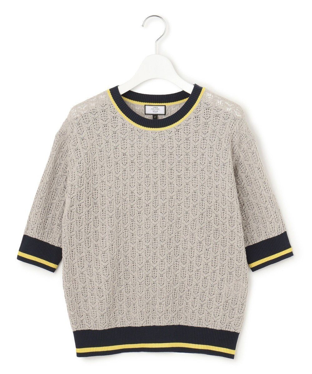 【ジェイプレスヨークストリート/J.PRESS YORK STREET】の【WOMEN】コットンベーシック ニットプルオーバー インテリア・キッズ・メンズ・レディースファッション・服の通販 founy(ファニー) 　ファッション　Fashion　レディースファッション　WOMEN　トップス・カットソー　Tops/Tshirt　ニット　Knit Tops　プルオーバー　Pullover　コンパクト　Compact　ショート　Short　セーター　Sweater　フィット　Fit　ベーシック　Basic　ボトム　Bottom　レーシー　Lacey　夏　Summer　春　Spring　S/S・春夏　Ss・Spring/Summer　ライトグレー系|ID: prp329100004438293 ipo3291000000031641498