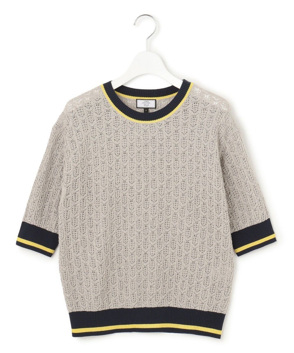 【ジェイプレスヨークストリート/J.PRESS YORK STREET】の【WOMEN】コットンベーシック ニットプルオーバー インテリア・キッズ・メンズ・レディースファッション・服の通販 founy(ファニー) 　ファッション　Fashion　レディースファッション　Ladies' Fashion Online　トップス・カットソー　Tops/Tshirt　ニット　Knit Tops　プルオーバー　Pullover　コンパクト　Compact　ショート　Short　セーター　Sweater　フィット　Fit　ベーシック　Basic　ボトム　Bottom　レーシー　Lacey　夏　Summer　春　Spring　S/S・春夏　Ss・Spring/Summer　ライトグレー系|ID: prp329100004438293 ipo3291000000032667611