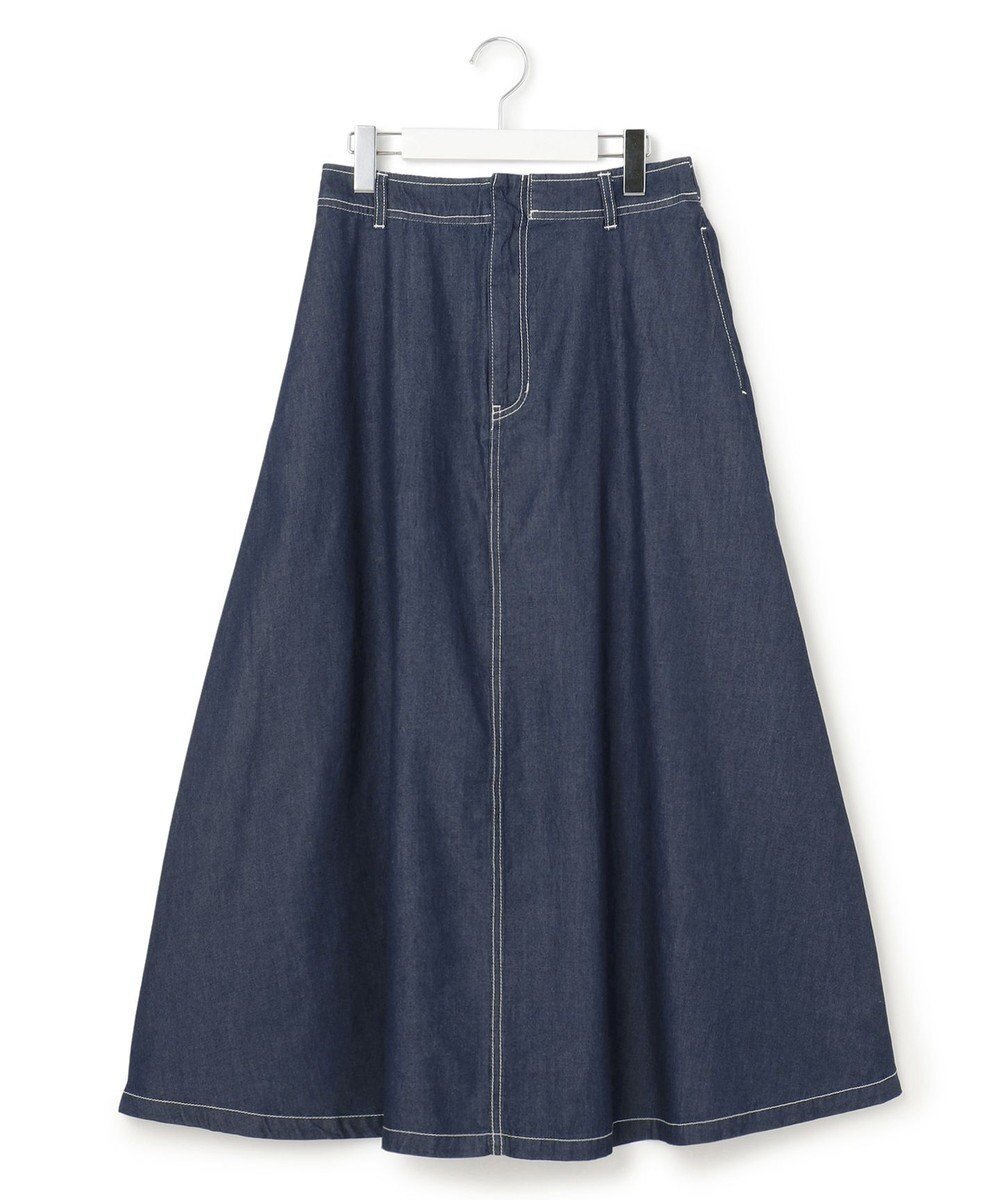 【ジェイプレスヨークストリート/J.PRESS YORK STREET】の【WOMEN】ライトダンガリー デニムスカート インテリア・キッズ・メンズ・レディースファッション・服の通販 founy(ファニー) 　ファッション　Fashion　レディースファッション　WOMEN　スカート　Skirt　デニムスカート　Denim Skirts　春　Spring　ギャザー　Gather　サンダル　Sandals　ショート　Short　スウェット　Sweat　スニーカー　Sneakers　デニム　Denim　フレア　Flare　ポケット　Pocket　マキシ　Maxi　リラックス　Relax　S/S・春夏　Ss・Spring/Summer　夏　Summer　ネイビー系|ID: prp329100004438302 ipo3291000000031001448