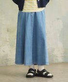 【ジェイプレスヨークストリート/J.PRESS YORK STREET】の【WOMEN】ライトダンガリー デニムスカート ダルブルー系|ID: prp329100004438302 ipo3291000000032647469