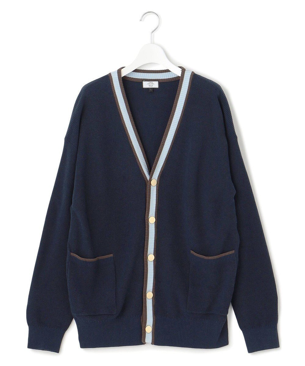 【ジェイプレスヨークストリート/J.PRESS YORK STREET】の【UNISEX】コットンベーシック カーディガン インテリア・キッズ・メンズ・レディースファッション・服の通販 founy(ファニー) 　ファッション　Fashion　レディースファッション　WOMEN　トップス・カットソー　Tops/Tshirt　カーディガン　Cardigans　ユニセックス　Unisex　カーディガン　Cardigan　コンパクト　Compact　フィット　Fit　ベーシック　Basic　ボトム　Bottom　夏　Summer　春　Spring　S/S・春夏　Ss・Spring/Summer　ネイビー系|ID: prp329100004438304 ipo3291000000031961735