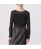 【アイシービー/iCB】の【洗える】 マットトリコットチュール シアーカットソー 人気、トレンドファッション・服の通販 founy(ファニー) ファッション Fashion レディースファッション Fashion for Women トップス・カットソー Cut & Sew Tops シャツ・ブラウス・オフィスカジュアル Elegant Blouses & Button-Ups ロングTシャツ・Tシャツ Longline T-Shirts & Tees カットソー・ベーシックTシャツ Cut-and-Sewn Tops / Stretch Tees & Basics 2024年 2024 2024-2025秋冬・A/W Autumn/Winter 2024–25 AW24–25 なめらか Smooth, Silky Texture インナー Innerwear カットソー Cut and Sewn Top シアー Sheer, See-Through スリーブ Sleeve, Long Sleeve / Short Sleeve チュール Tulip, Tulip Motif トレンド Trend, Trending Now ドレープ Drape, Draping Fabric フィット Fit, Slim Fit ロング Long, Long-Length 洗える Machine Washable A/W・秋冬 Autumn/Winter thumbnail ブラック系|ID: prp329100004439289 ipo3291000000033478744