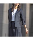 【ジェイ プレス/J.PRESS】の【セットアップ対応・洗える・UVケア・速乾】 OXIJEWELストレッチ ノーカラー ジャケット ネイビー系|ID: prp329100004439294 ipo3291000000032710077