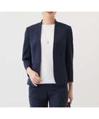 【ジェイ プレス/J.PRESS】の【セットアップ対応・洗える・撥水・防汚】コットンFITTYシャーク ノーカラー ジャケット ネイビー系|ID: prp329100004439300 ipo3291000000032050608