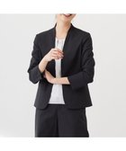 【ジェイ プレス/J.PRESS】の【セットアップ対応・洗える・撥水・防汚】コットンFITTYシャーク ノーカラー ジャケット ブラック系|ID: prp329100004439300 ipo3291000000032050609