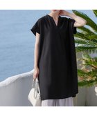 【ティアクラッセ/Tiaclasse】の【洗える】リネンミックススキッパーシャツワンピース ブラック|ID: prp329100004439364 ipo3291000000032050302