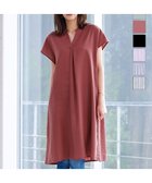 【ティアクラッセ/Tiaclasse】の【洗える】リネンミックススキッパーシャツワンピース オレンジ|ID: prp329100004439364 ipo3291000000032050304