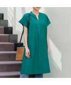 【ティアクラッセ/Tiaclasse】の【洗える】リネンミックススキッパーシャツワンピース グリーン|ID: prp329100004439364 ipo3291000000032344261