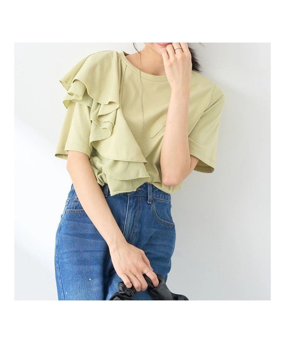 【アースミュージックアンドエコロジー/earth music&ecology】のアシメフリルプルオーバー 人気、トレンドファッション・服の通販 founy(ファニー) 　ファッション　Fashion　レディースファッション　WOMEN　トップス・カットソー　Tops/Tshirt　シャツ/ブラウス　Shirts/Blouses　ロング / Tシャツ　T-Shirts　プルオーバー　Pullover　カットソー　Cut and Sewn　カットソー　Cut And Sew　シフォン　Chiffon　フリル　Frills　ポケット　Pocket　A/W・秋冬　Aw・Autumn/Winter・Fw・Fall-Winter　 other-1|ID: prp329100004439431 ipo3291000000031991188