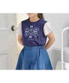 【組曲 / KIDS/KUMIKYOKU】の【110-140㎝】スズランプリント Tシャツ ネイビー|ID: prp329100004441198 ipo3291000000033203271